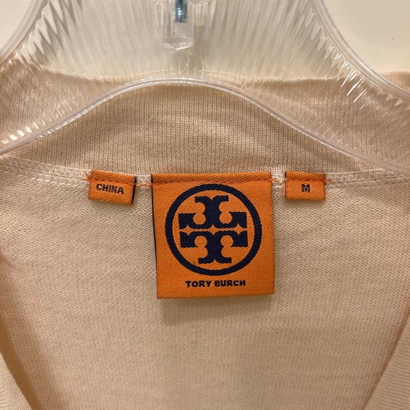 Tory Burch Cream Cardigan Sweater - Picture 3 of 4
